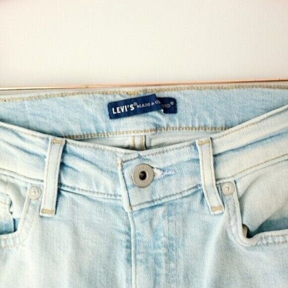 Levi's Blue Empire Skinny Raw Hem Ankle Jeans - Picture 4 of 8